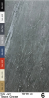 Slate Light Каменный шпон Tinos Green (Тиноуз Грин) 1220х2440мм Мрамор