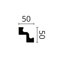 NMC Карниз ST2 (50x50x2000мм) (68) . Полистирол