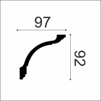 Европласт Карниз 6.50.248 (92х97х2000мм). Полимер, композит