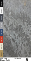 Slate Light Каменный шпон River Gold (Ривер Голд) 1220х2440мм Сланец