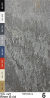 Slate Light Каменный шпон River Gold (Ривер Голд) 1220х2440мм Сланец