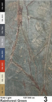 Slate Light Каменный шпон Rainforest Green (Рэйнфорест Грин) 1220х2440мм Мрамор