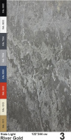 Slate Light Каменный шпон River Gold (Ривер Голд) 1220х2440мм Сланец
