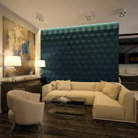 Deco Line гипсовая панель М-107 285х247х50 мм