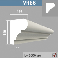 М186 молдинг (120х140х2000мм). Армированный полистирол