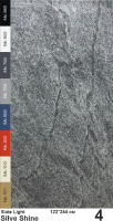 Slate Light Каменный шпон Silver Shine (Силвер Шайн) 1220х2440мм Слюда