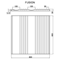 Артполе 3Д панель FUSION 600х600мм. 0,36м2 . Гипс