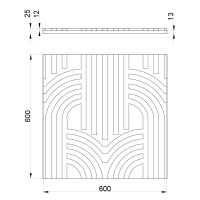 Артполе 3Д панель ELIZIUM 600х600мм. 0,36м2 