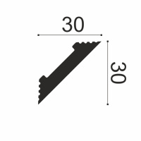 Белло Деко Карниз К15 30/30 (30х30х2000мм) (31). Полимер, композит
