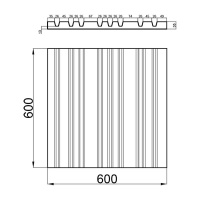 Артполе 3Д панель BARCODE BIG 2 600х600мм. 0,36м2 