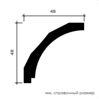 Европласт Карниз 6.50.172 (48х48х2000мм). Полимер, композит