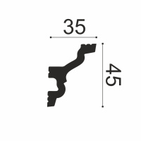 Белло Деко Карниз К7 45/35 (45х35х2000мм) (28). Полимер, композит