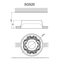 Артполе Светильник гипсовый SGS20 (140х50мм)