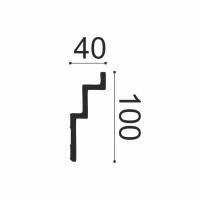 Белло Деко Карниз К13Н 100/40 (100х40х2000мм) (10). Полистирол