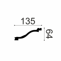 Орак Карниз C331 (64х135х2000мм) (13). Полиуретан