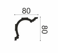 Белло Деко Карниз К1 80/80 (80х80х2000мм) (9). Полимер, композит