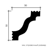 Европласт Карниз 6.50.130 (32х30х2000мм). Полимер, композит