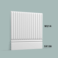 Орак Декоративная панель W214 Hill bead XL (400х15х2000мм) (5). Полиуретан