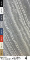 Slate Light Каменный шпон Translucent Artic Grey (Артик Грей) 1220х2440мм Мрамор