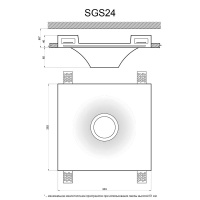 Артполе Светильник гипсовый SGS24 (303х282х105мм)  