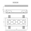 Артполе Светильник гипсовый SGS30 (335х125х50мм)  