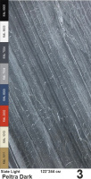 Slate Light Каменный шпон Peitra Dark (Пейтра Дарк) 1220х2440мм Мрамор
