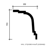 Европласт Карниз 6.50.244 (110х90х2000мм) . Полимер, композит
