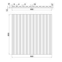 Артполе 3Д панель PARALINE 2 KONSTR 600х600мм. 0,36м2