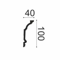 Белло Деко Карниз К3 100/40 (100х40х2000мм) (14). Полимер, композит