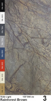 Slate Light Каменный шпон Rainforest Brown (Рэйнфорест Браун) 1220х2440мм Мрамор
