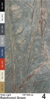 Slate Light Каменный шпон Rainforest Green (Рэйнфорест Грин) 1220х2440мм Мрамор