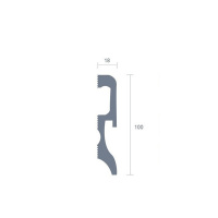 Коска Плинтус PX033 (100х18х2000мм) (16). Полимер, композит