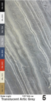 Slate Light Каменный шпон Translucent Artic Grey (Артик Грей) 1220х2440мм Мрамор