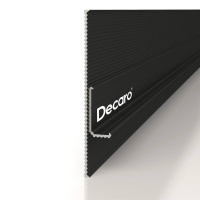 Декаро Теневой плинтус D004.2A черный анодированный (16х7х2000мм) СБОРНЫЙ