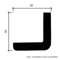 Европласт Карниз 1.50.156 (30х30х2000мм). Полиуретан