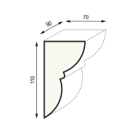 Уникс Консоль К1 Венге (70х110мм)