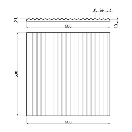 Артполе 3Д панель PALLADA  600х600мм. 0,36м2