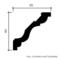 Европласт Карниз 1.50.293 (84х85х2000мм). Полиуретан