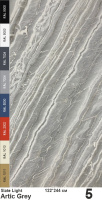 Slate Light Каменный шпон Artic Grey (Артик Грей) 1220х2440мм Мрамор