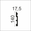 Хайвуд Плинтус B140 (140х17,5х2000мм) (10). Полимер, композит