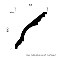 Европласт Карниз 1.50.139 (100х99х2000мм). Полиуретан