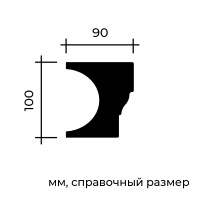 Европласт Полуоснование 4.74.111 (100х90х3000мм).Полиуретан