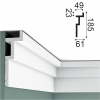 Орак Карниз C396 (185х61х2000мм) (8) Steps  . Полиуретан