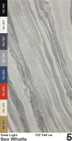 Slate Light Каменный шпон Sea White (Си Вайт) 1220х2440мм Мрамор