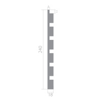 Ультравуд Панель UW 04 i (240х18х2000мм). ЛДФ