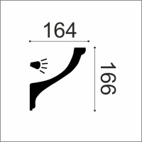 Европласт Карниз 1.50.222 (166х164х2000мм). Полиуретан