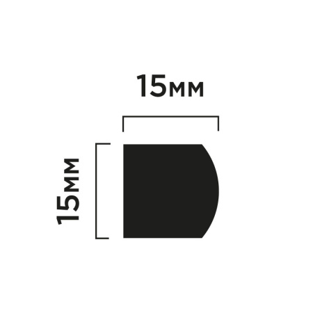 Хайвуд Молдинг D15V2 цвет MP5 (15х15х2700мм) (90)
