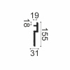 Орак Карниз C395 (155х31х2000мм) (10) Steps . Полиуретан