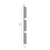 Ультравуд Панель UW 05 i (240х18х2000мм). ЛДФ
