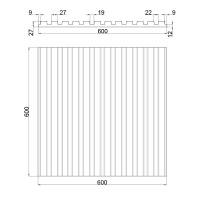 Артполе 3Д панель PARALINE 1 KONSTR 600х600мм. 0,36м2